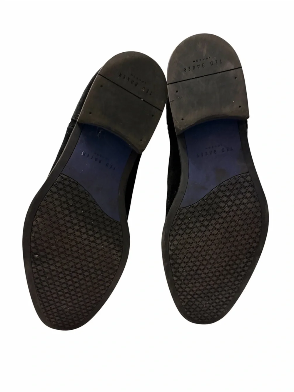 Ted Baker Navy blue Suede Chukka Boots, SZ11, pre-owned, gently used
